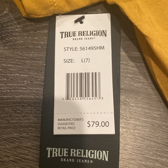 True Religion Kids Tshirt Size Large or 7 NWT - Picture 5 of 5